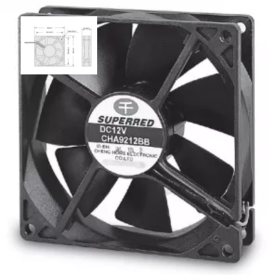 Het plastic Autoniveau Met geringe geluidssterkte van de de Koelventilator92x92x25 Ventilator 23dB van PBT 94V0