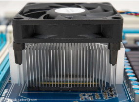 Plastic PBT CPU Fan 12V DC Stil en efficiënt temperatuurregeling