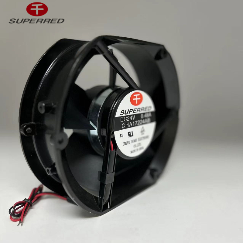 Zwarte PBT 12V DC CPU fan 0.2A stroom 3-pin connector